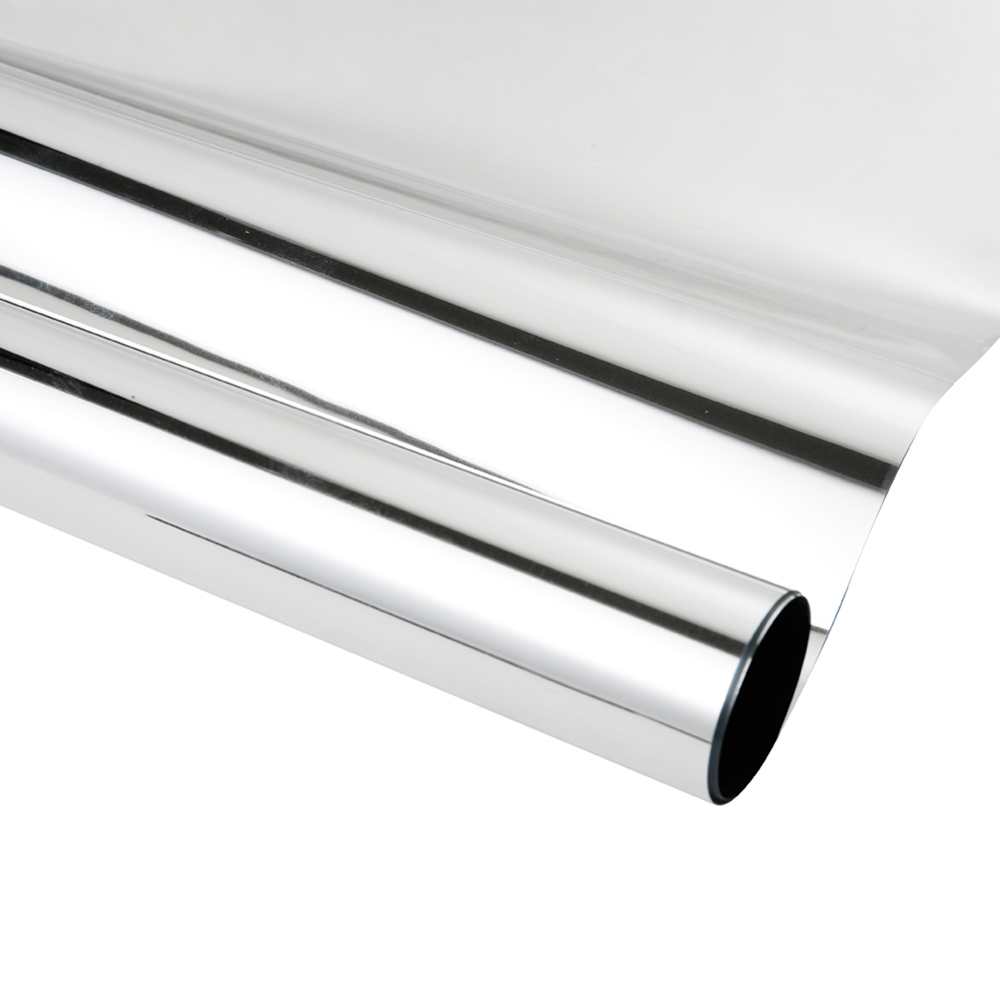 Living and Home Silver One Way Privacy Self Adhesive Mirror Window Film 100 x 50cm Image 4