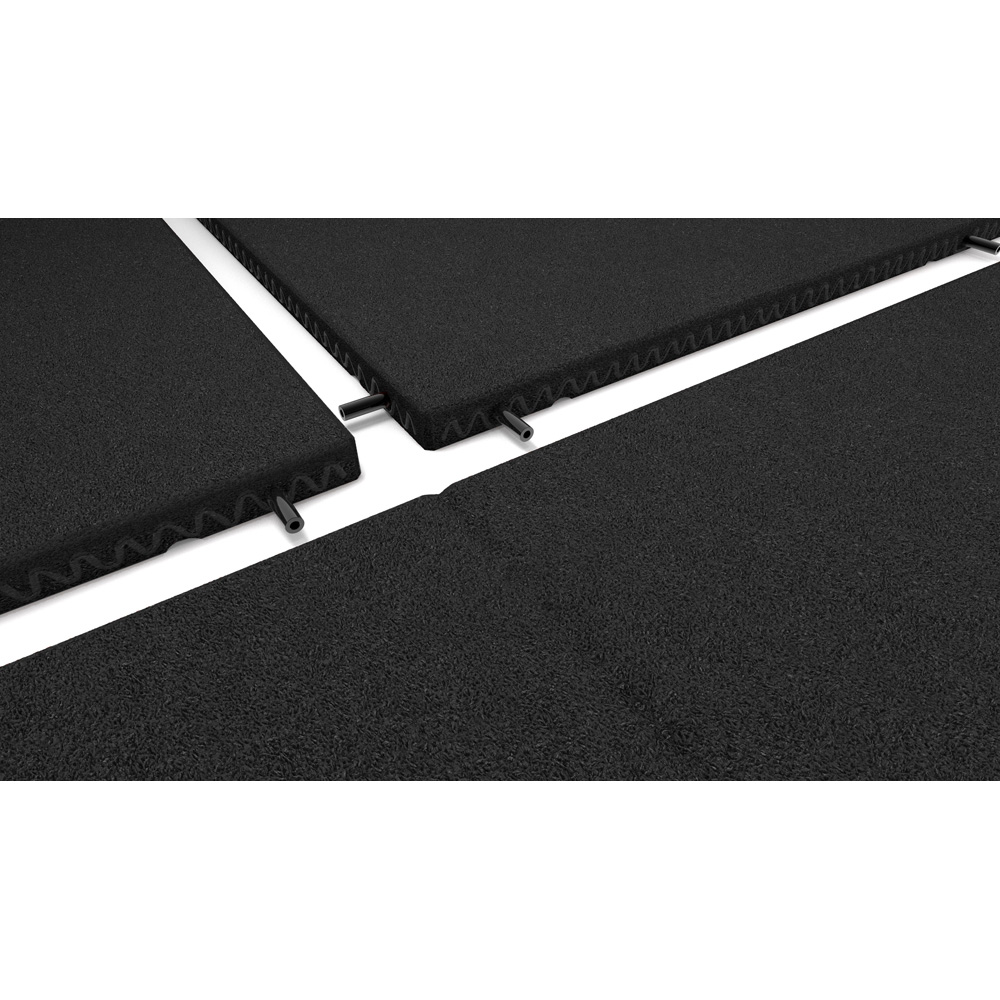REGUPOL Walkway Standard Black Rubber Flat Roof Walkway & Protection Tiles 1000 x 500 x 30mm 40 Pack Image 5
