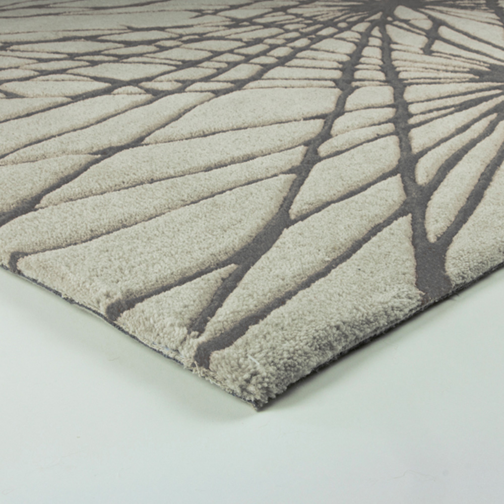 Esselle Home Aura Starburst Natural and Charcoal Rug 160 x 230cm Image 3