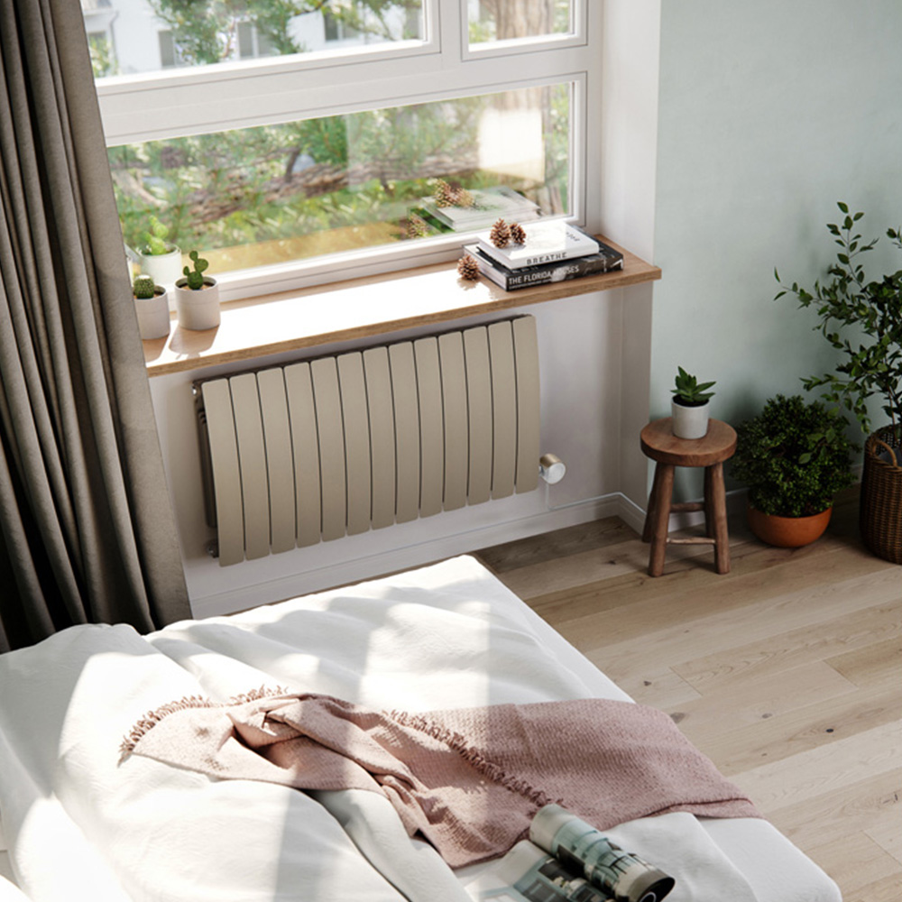 Terma Bergamo Wi-Fi Quartz Mocha Electric Radiator 1500W 590 x 1040mm Image 2