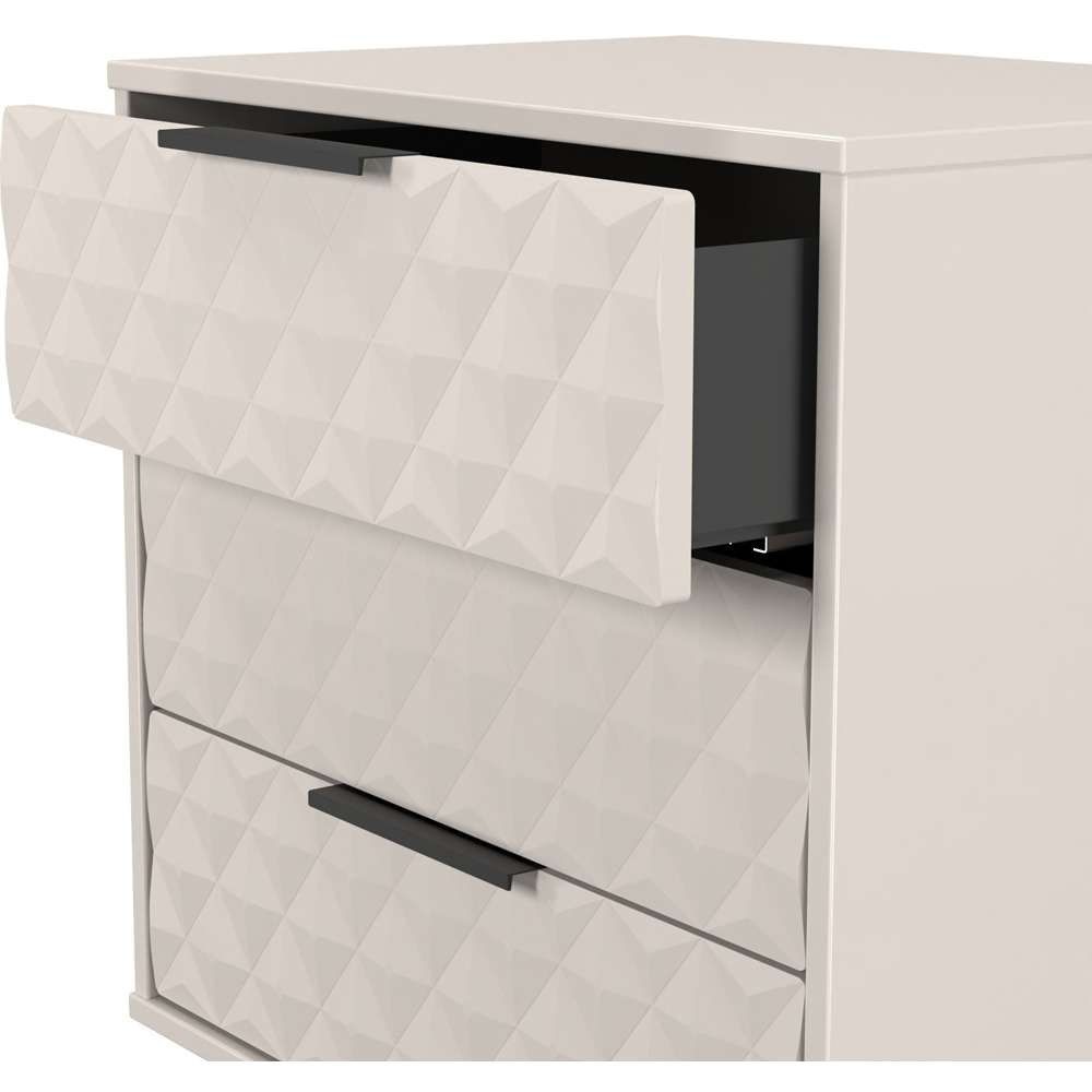 Crowndale Harlequin 3 Drawer Kashmir Matt Midi Chest of Drawers Ready Assembled Image 5