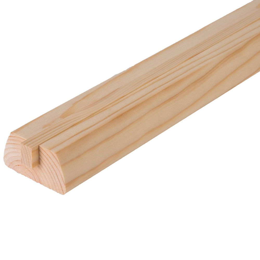 ​Blueprint Joinery Curved Pine Handrail and Base Rail Set for Glass Panel 3.6m Image 3