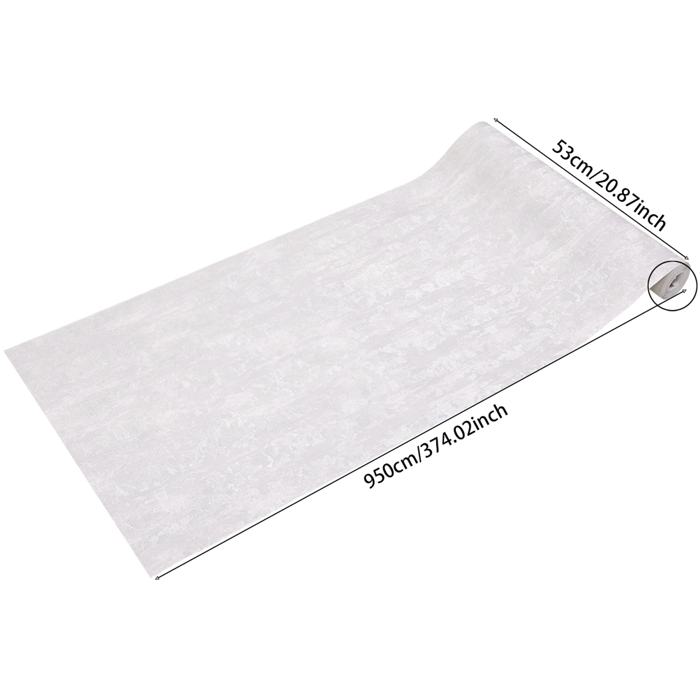 Living and Home Vintage Light Grey 3D Embossed Non-Pasted Wallpaper Roll 950 x 53cm Image 8