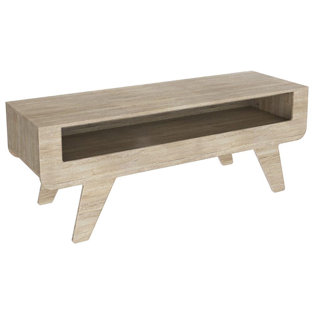 AVF Horton Whitewashed Oak Tapered Leg TV Unit Image 2