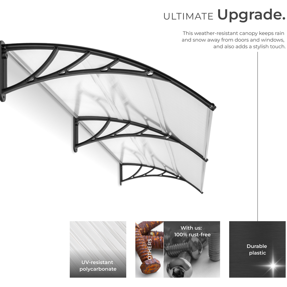 tectake Transparent Canopy 2 x 0.9m Image 8