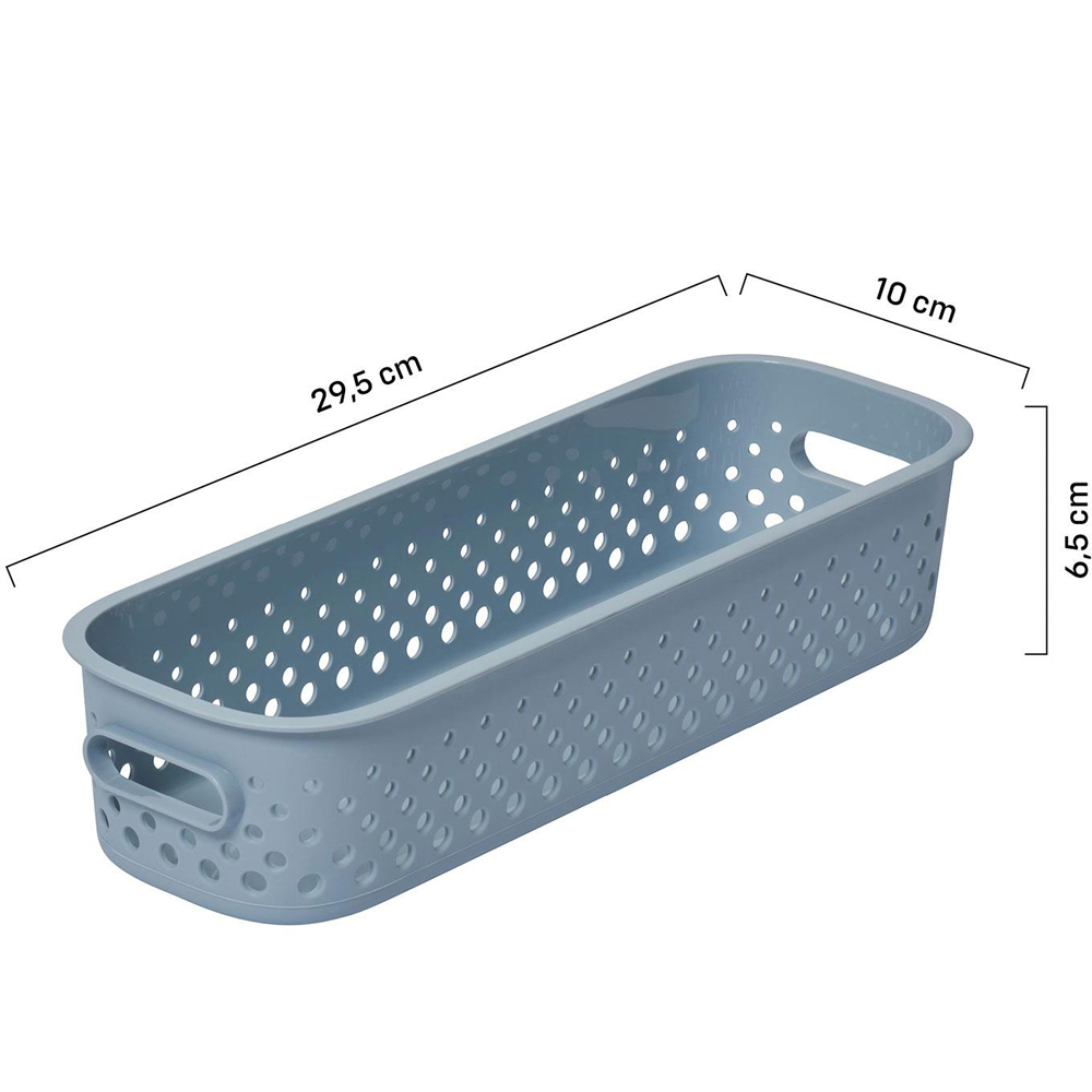 SmartStore Essence Sea Salt Slim Storage Tray Basket 1.3L 3 Pack Image 9