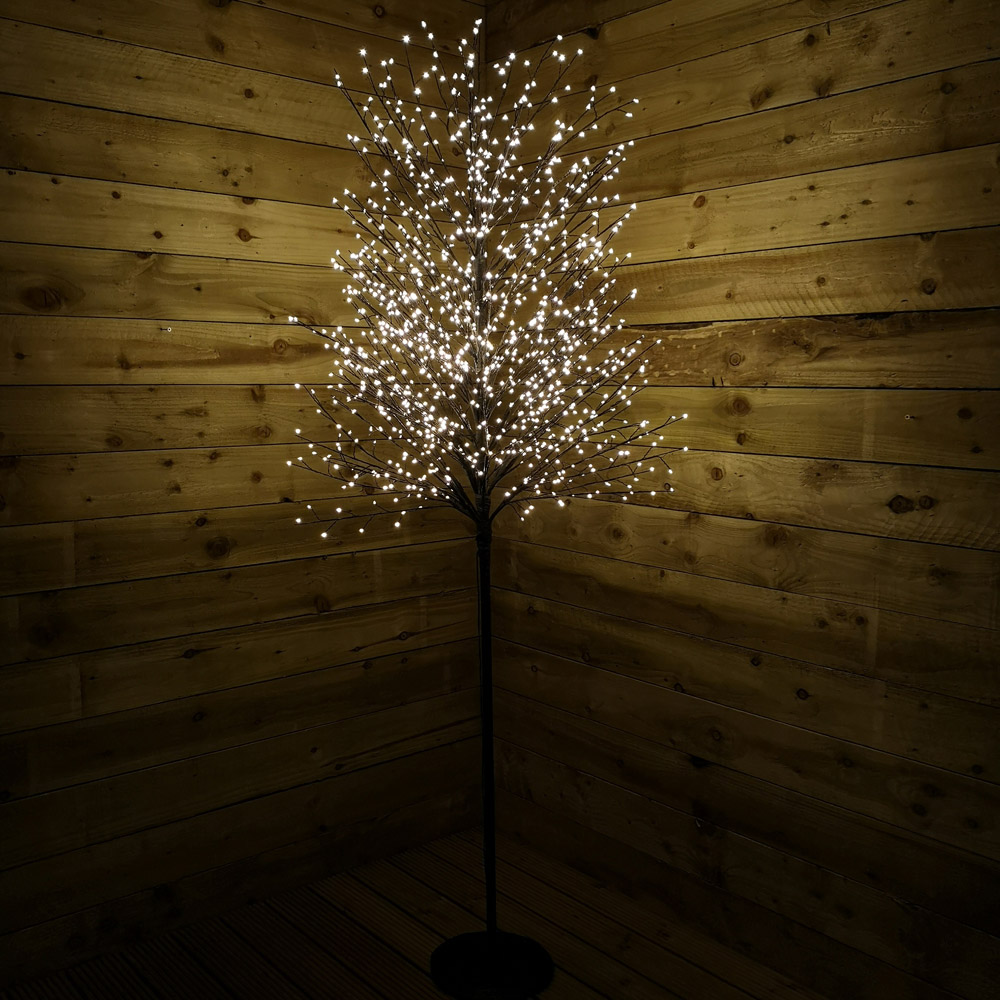 Samuel Alexander 1300 Warm White LED Black Micro Dot Blossom Tree 7ft Image 9