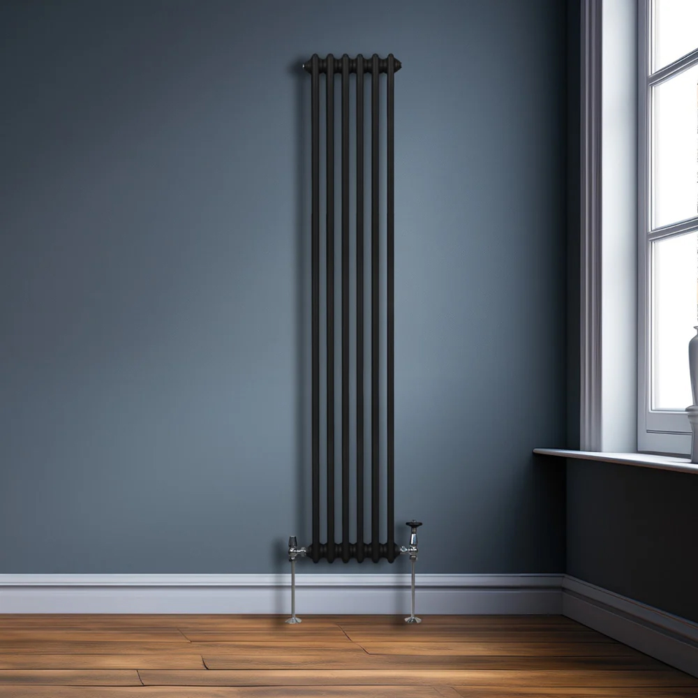 Monster Shop 3957 BTU Black Traditional 3 Column Radiator 1800 x 292mm Image 2