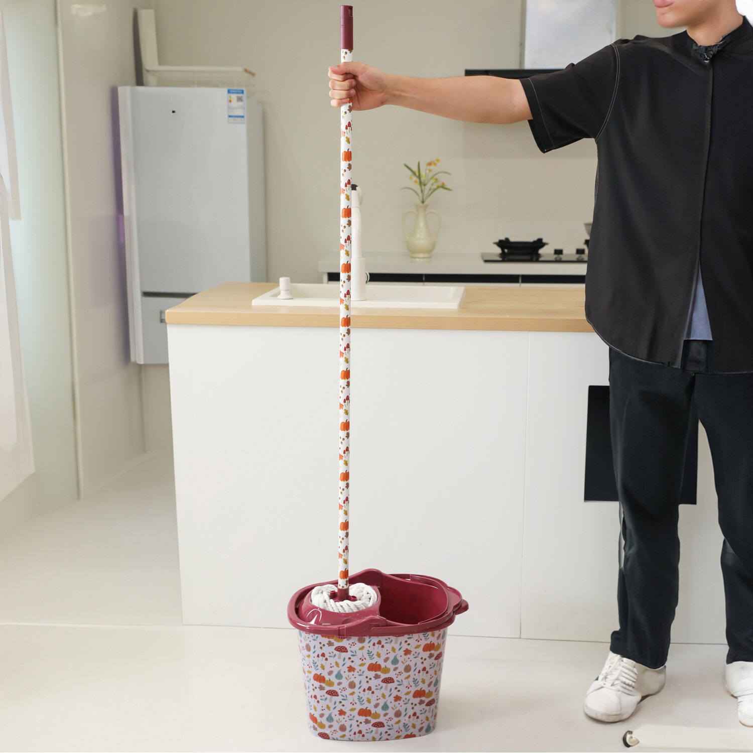 Autumn Pumpkin Bucket 15L Brown Image 5