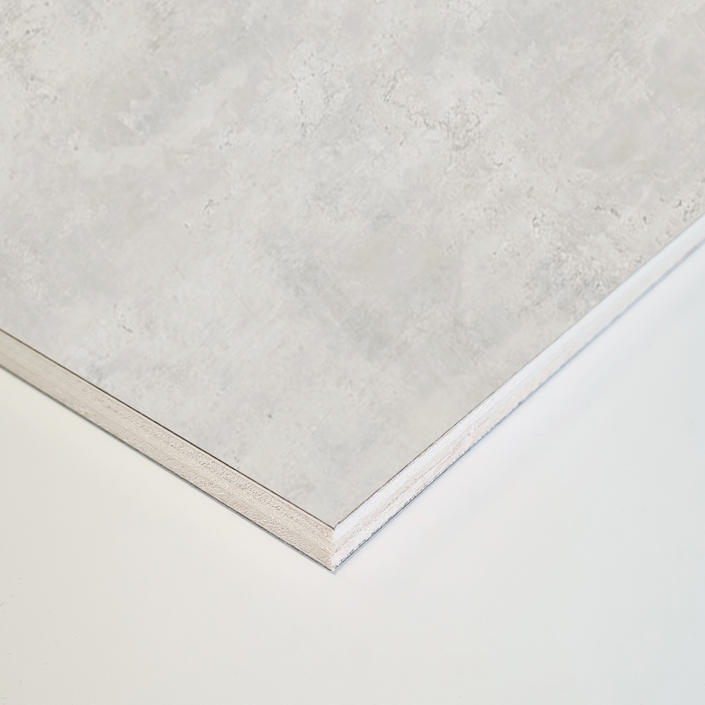 Wetwall Mermaid 2420 x 880mm Industrial Concrete Tongue and Groove Plywood Shower Wall Panel Image 3