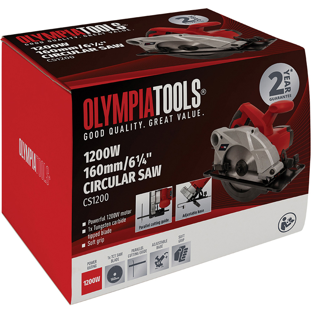 Olympia Power Tools Circular Saw 160mm 1200W Image 3