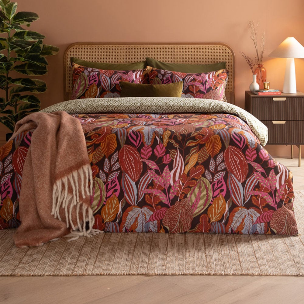 Furn Super King Size Utopia Printed Reversible Duvet Set Image 1