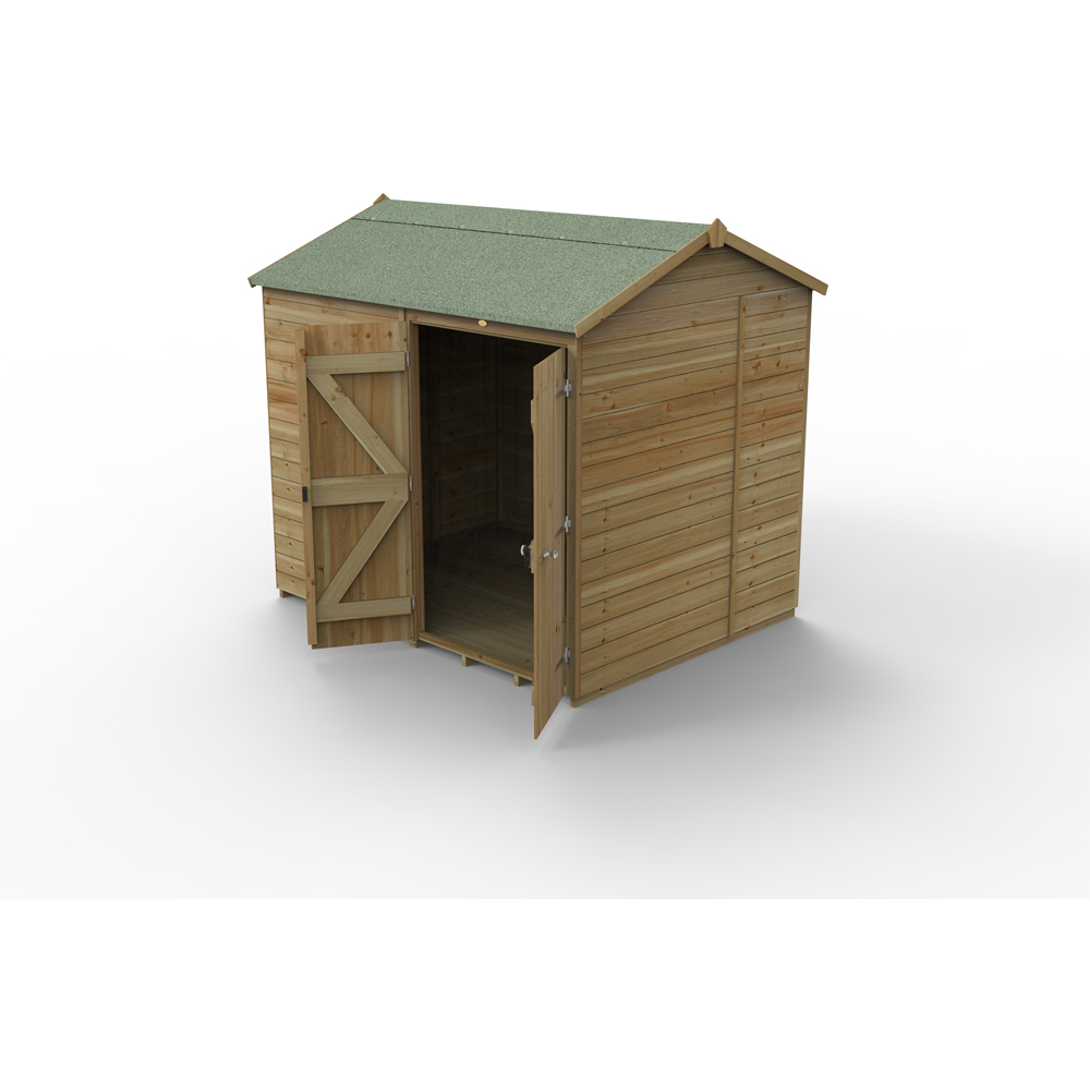 Forest Garden Timberdale 8 x 6ft Reverse Apex Garden Shed Image 3
