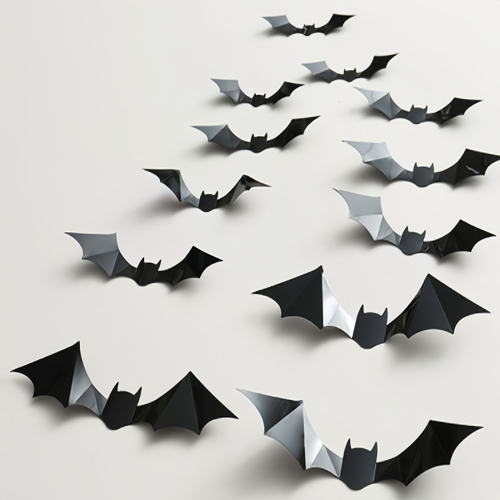 Jaoyeh Black 3D Bat Wall Stickers 96 Pack Image 3