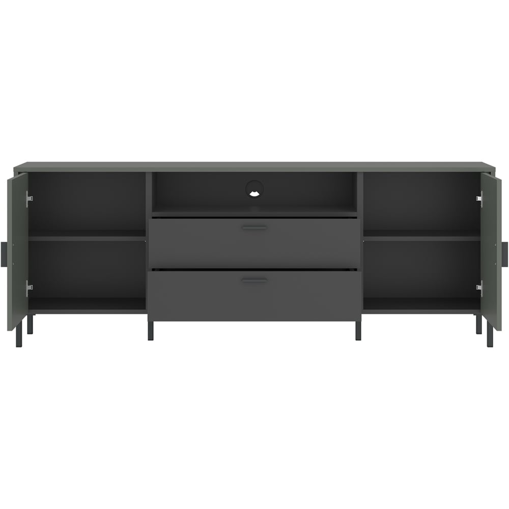 Furniture To Go Arundel 2 Door 2 Drawer Green TV Cabinet Image 3