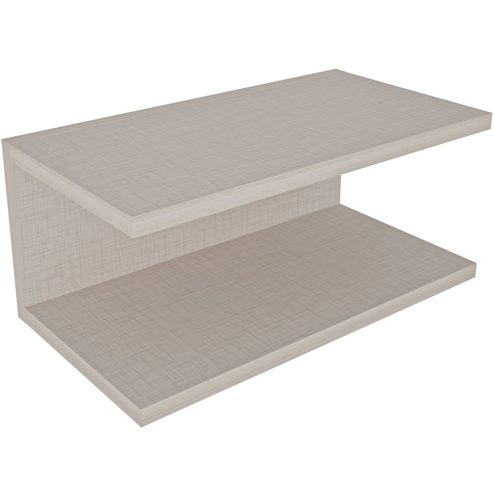 Decorotika Ramira 2 Shelf Cottonbeige Floating Bedside Table Image 5