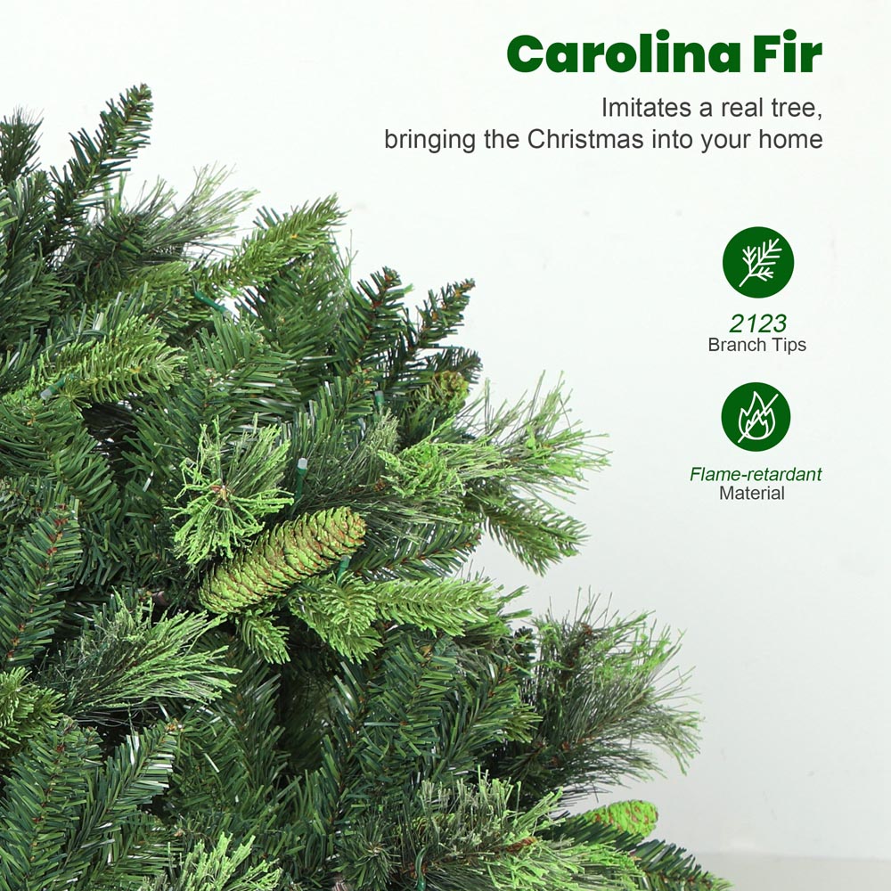 Everglow Carolina Pine Multicolour LED Artificial Christmas Tree with Remote 7.5ft Image 7