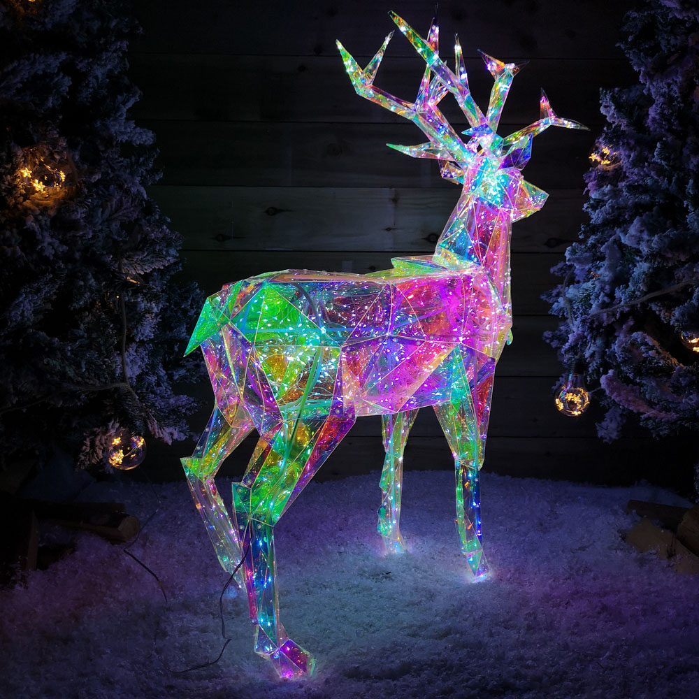 Samuel Alexander 500 White LED Stag Christmas Decoration 3ft Image 9