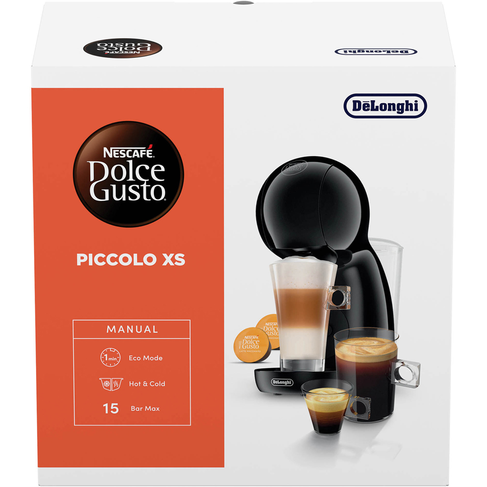 De'Longhi DL0110 Nescafe Dolce Gusto Piccolo All Black Pod Coffee Machine Image 8
