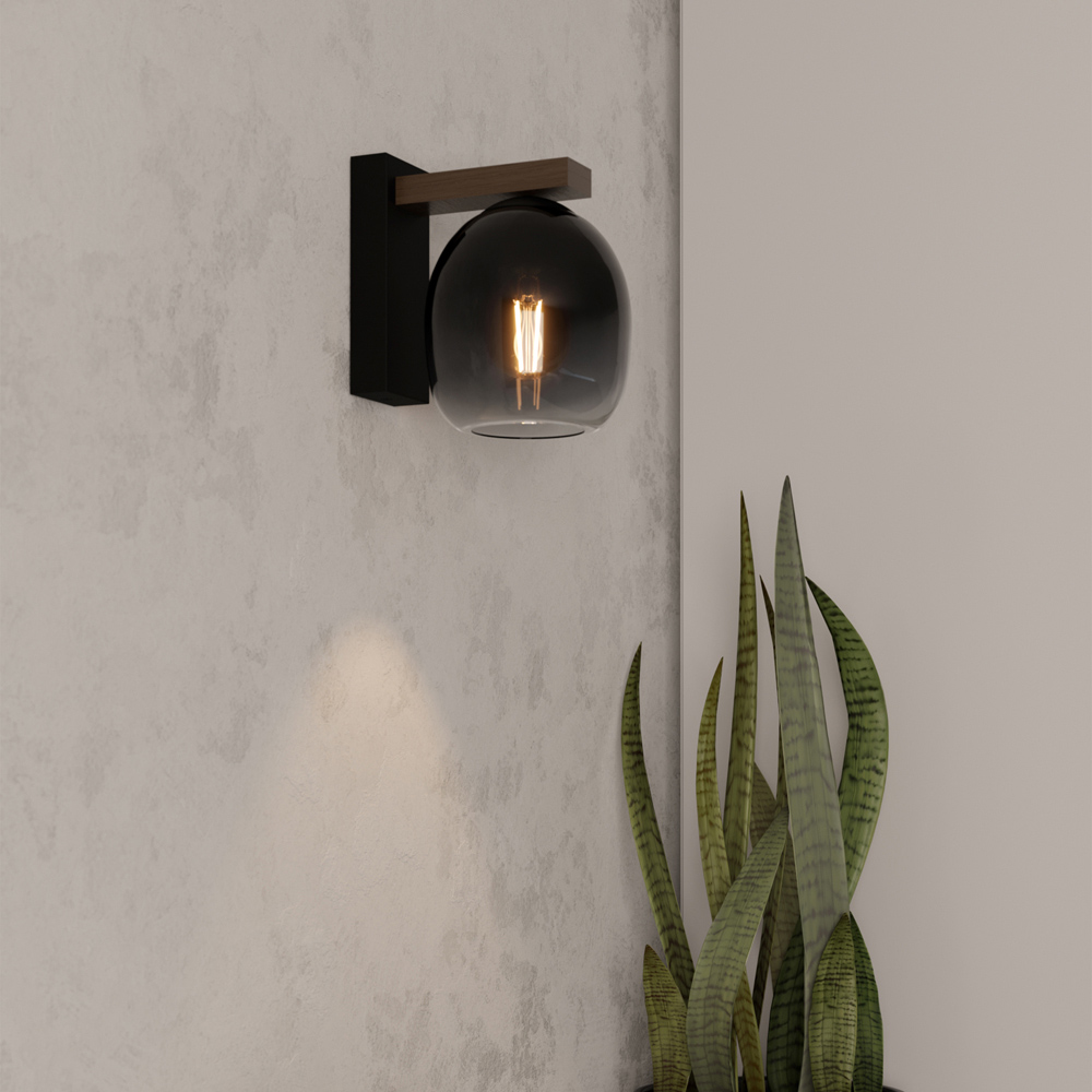 EGLO Feniglia Beige Linen Floor Lamp Image 2