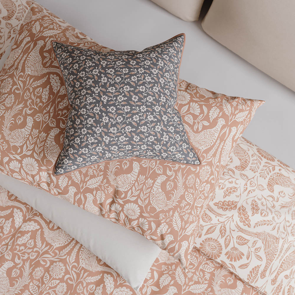 Helena Springfield King Size Copper Pheasants Duvet Set Image 4