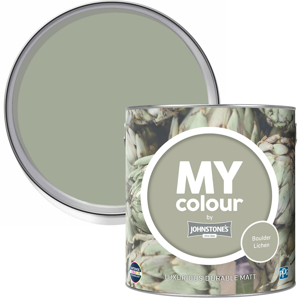 Johnstone's MY Colour Luxurious Durable Matt Paint Boulder Lichen Image 1