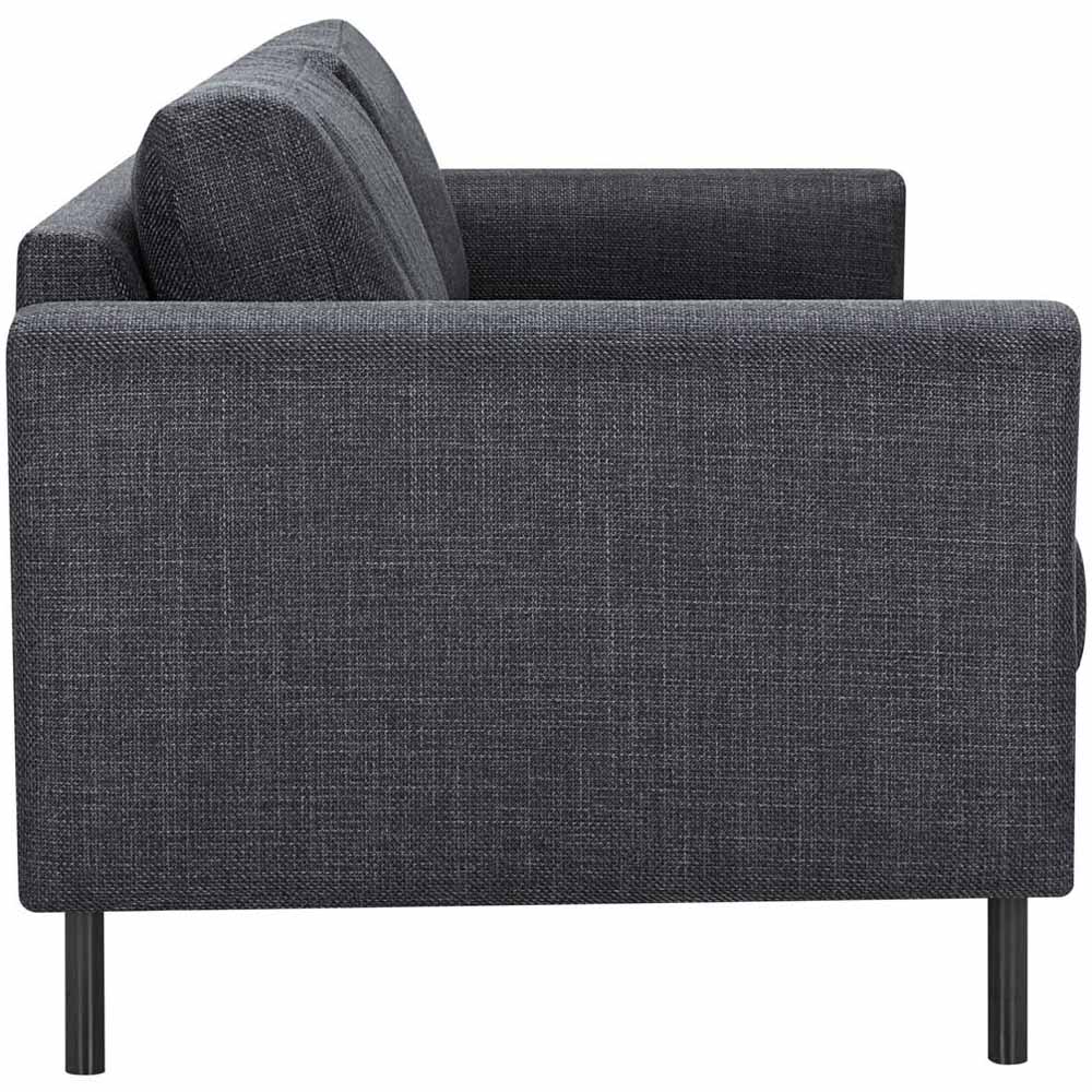 Florence Omaha 3 Seater Dark Grey Basel Fabric Sofa Image 6