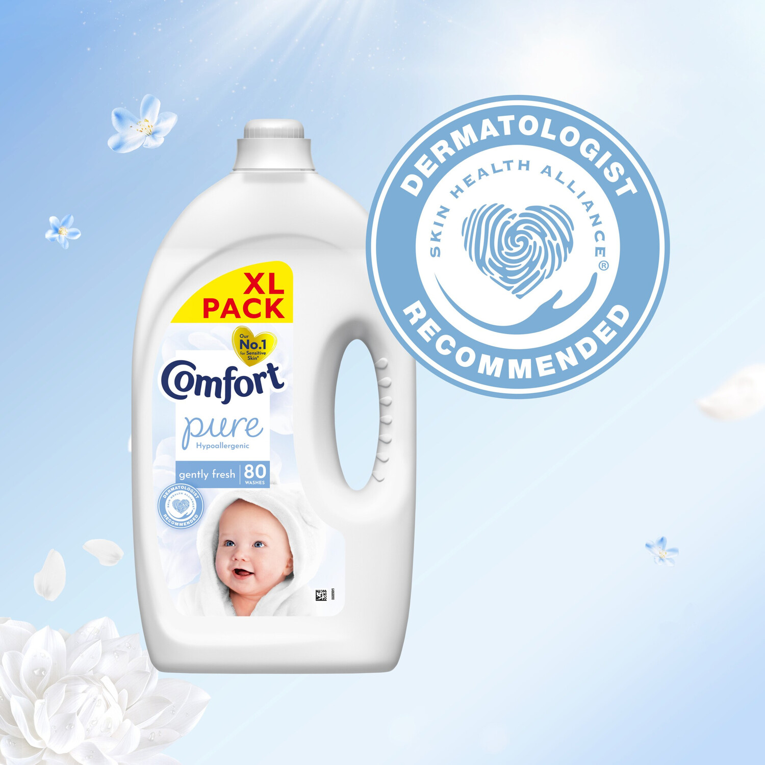 Comfort Pure Hypoallergenic Fabric Conditioner 80 Image 4