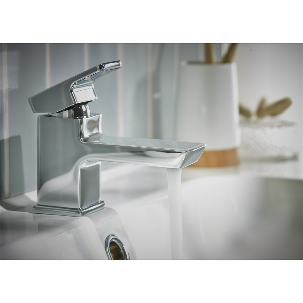 Bristan Cobalt Chrome Basin Mixer with Clicker Waste Image 3