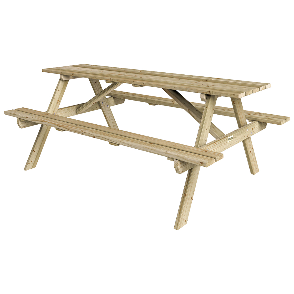 Rowlinson Traditional 8 Seater Picnic Table 1.8m Image 2