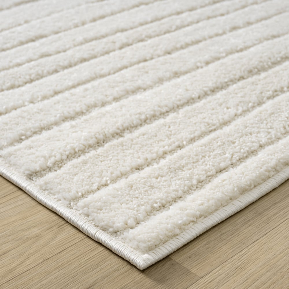 Desire Rugs Aya Cream Embossed Lines Rug 200 x 290cm Image 6