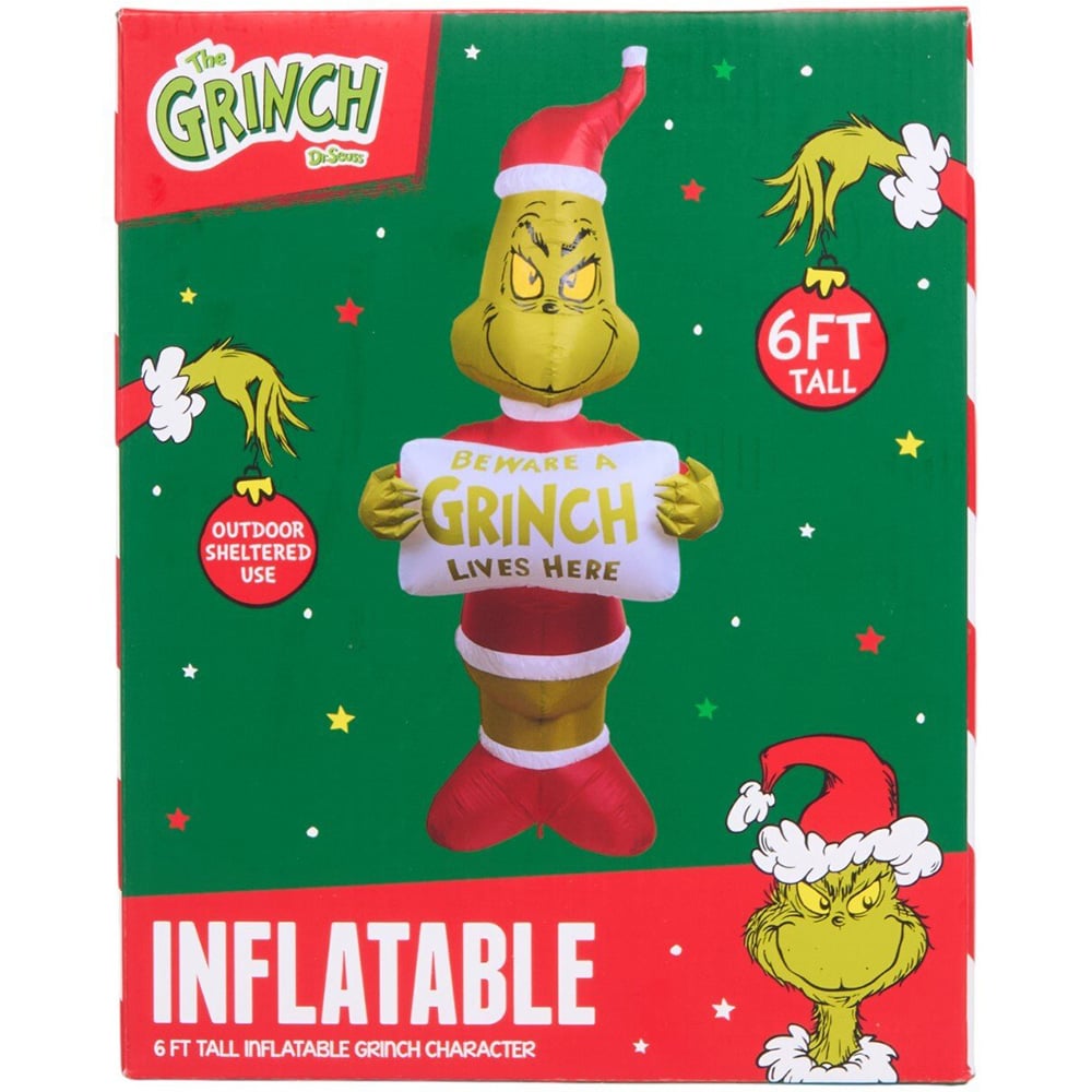Inflatable Grinch - Green and Red Image 6