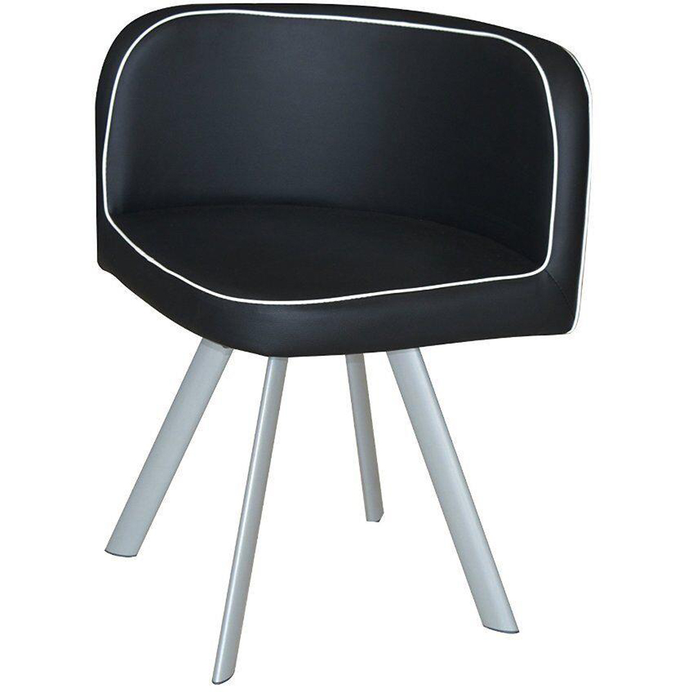 Kosy Koala 4 Seater Leather Dining Set Red and Black Image 4