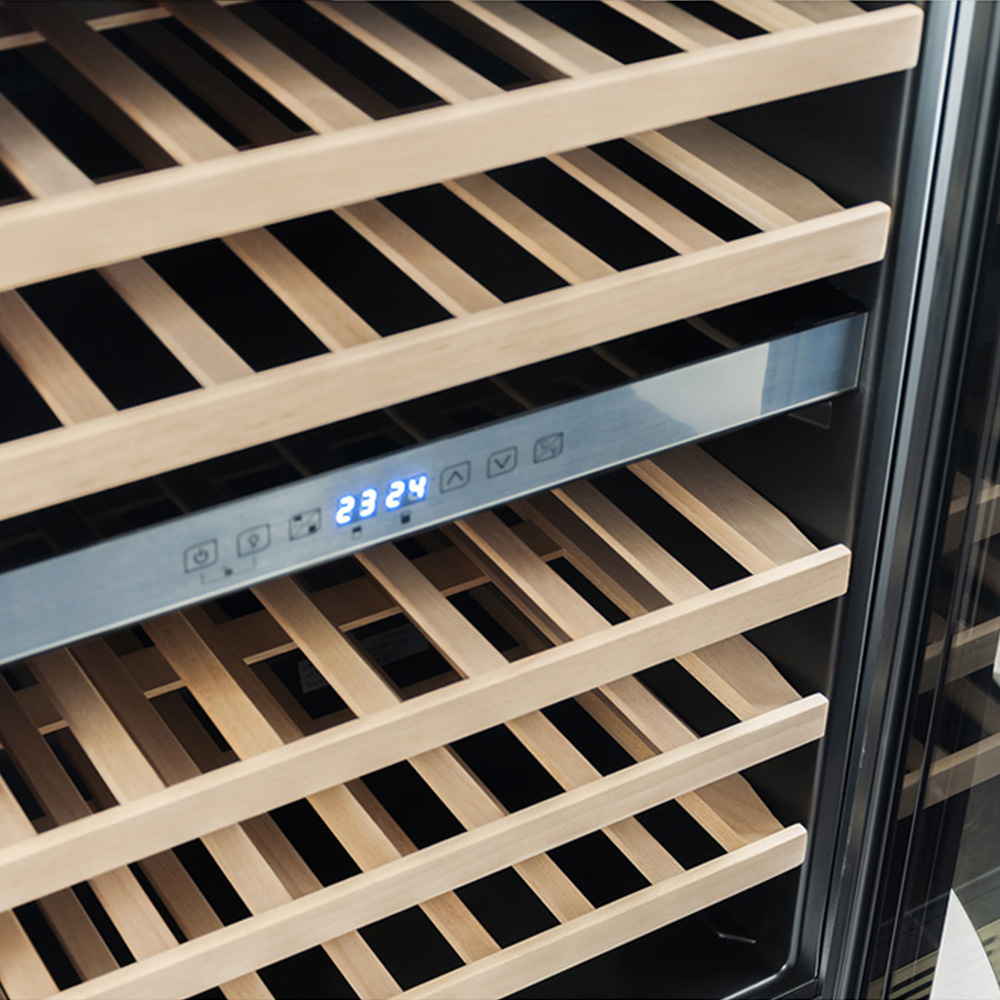 Kaiser Art Deco Anthracite Black 46 Bottle Wine Cooler Image 3