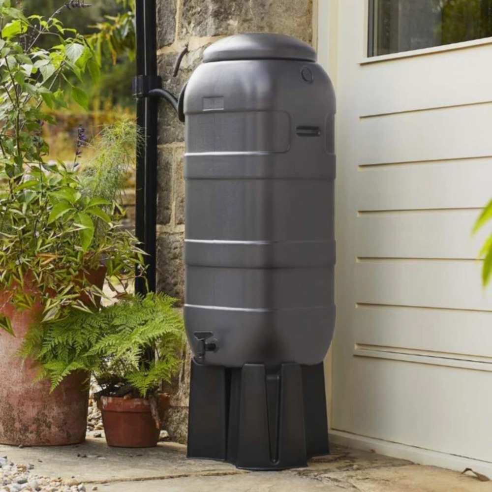 Straight PLC Grey Water Butt Kit 100L Image 2