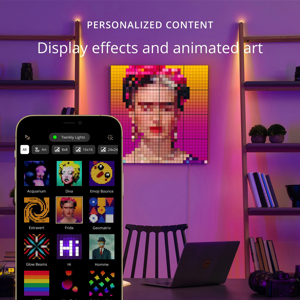 Twinkly Squares 64 RGB LED Smart Panel Light 6 Pack Image 5