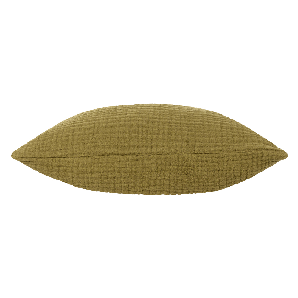 Yard Lark Khaki Muslin Cotton Cushion Image 4