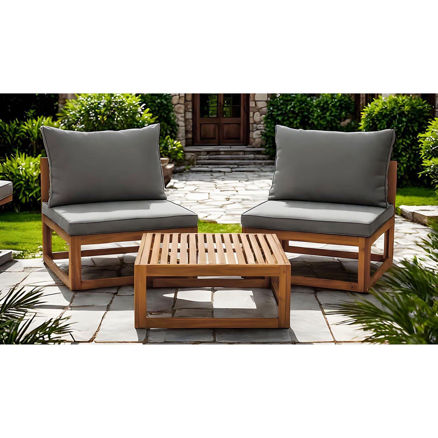 Eliza Bistro Set - Wood Image 6