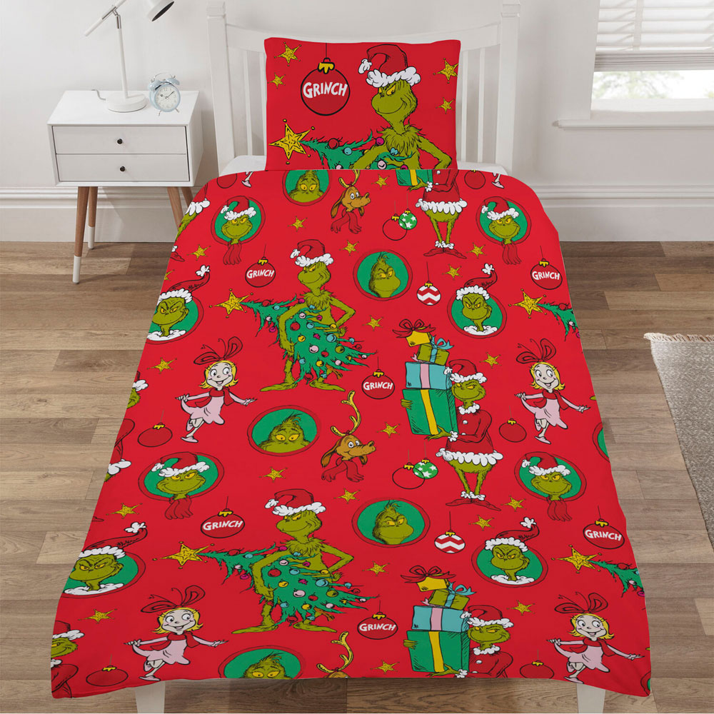 The Grinch Christmas Is Coming Duvet Set Single Image 6