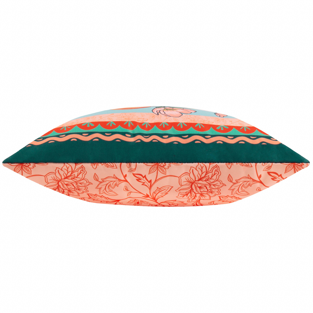 furn. Anemone Multicolour Peaches Printed Polyester Filled Outdoor Cushion 45 x 45cm Image 3