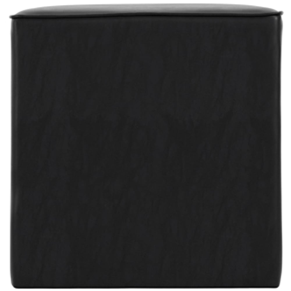 Bronx Black Faux Leather Side Table Image 3