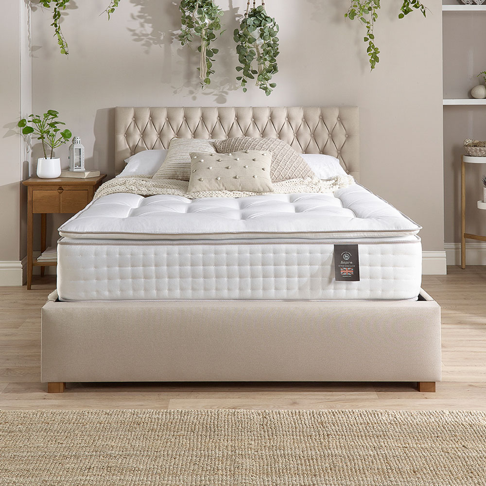 Aspire Small Single Natural Pillow Top Pocket Mattress Image 3
