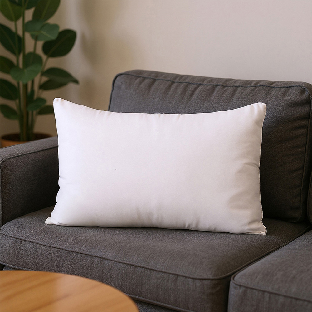 Living and Home White Polyester Adjustable Fill Pillow Insert 74 x 48cm Image 7