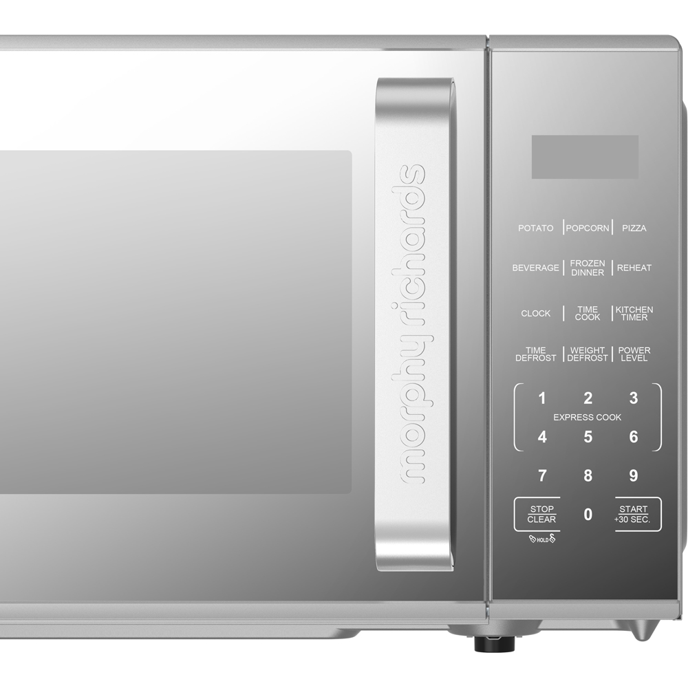 Morphy Richards 511442 Digital Stainless Steel Handle 20L Microwave with Acrylic Membrane Panel Image 5