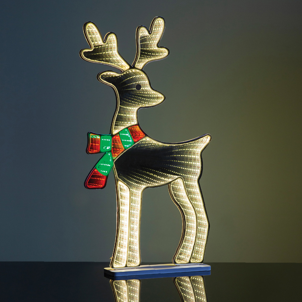 The Christmas Workshop LED Reindeer Man Infinity Light Xmas Decoration 60cm Image 3