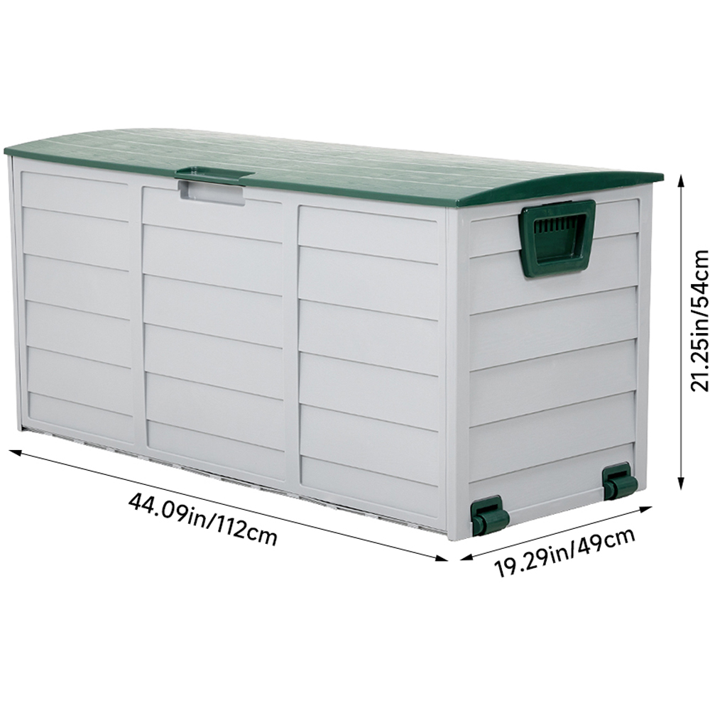 Living and Home 290L Green Top Garden Storage Box Image 9