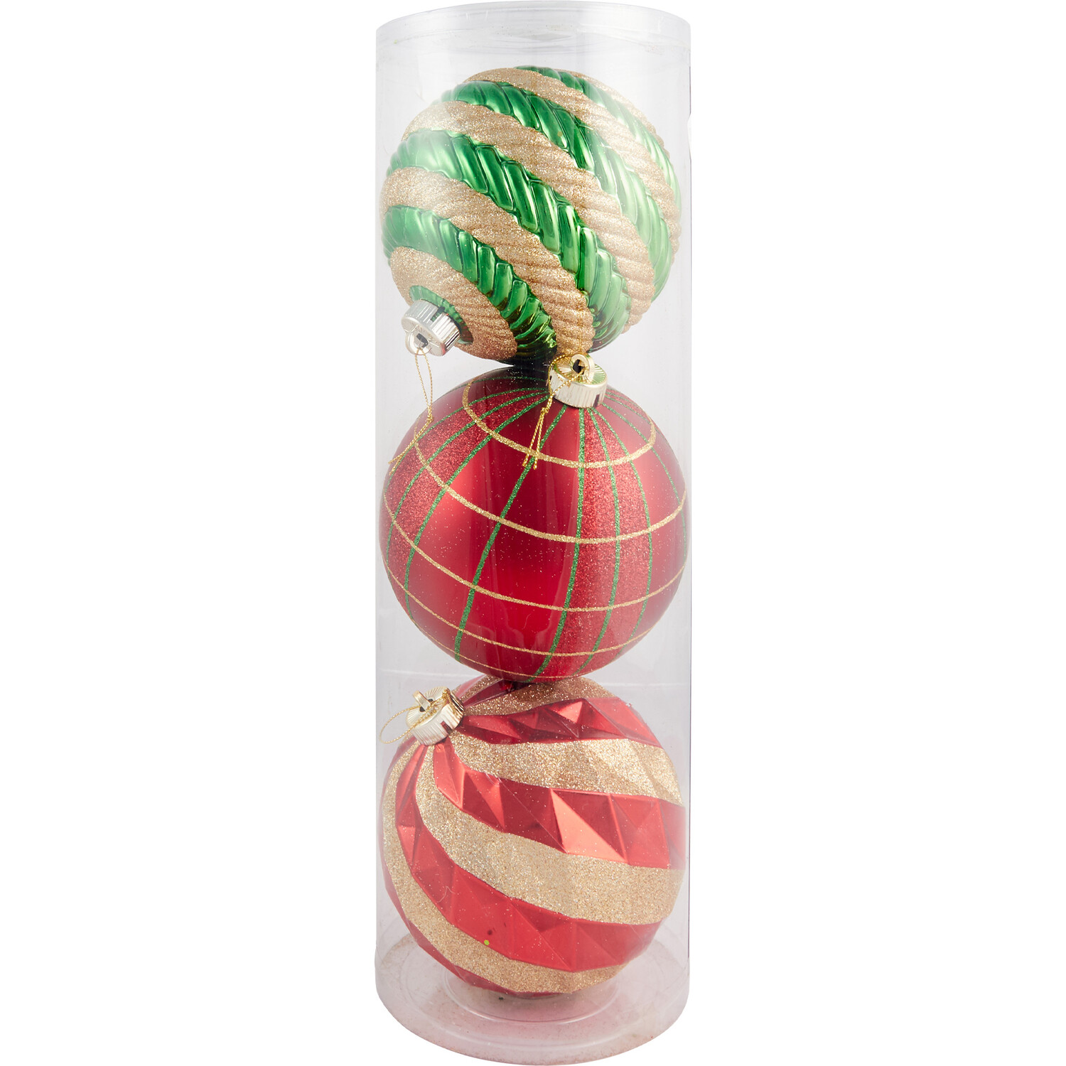 Pack of 3 XL Sleigh Bells Ring Baubles Image 1