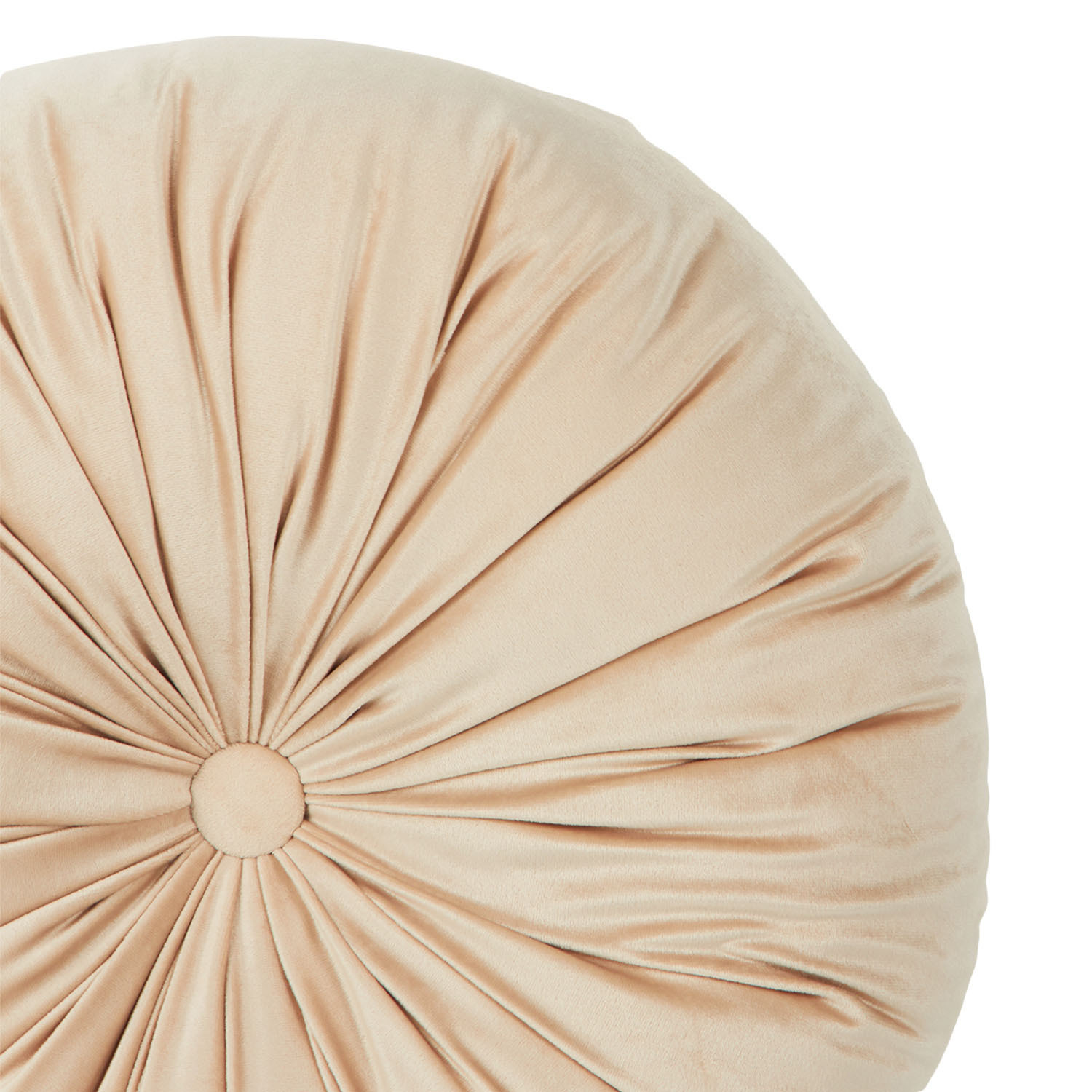 Round Velvet Cushion - Mink Image 4