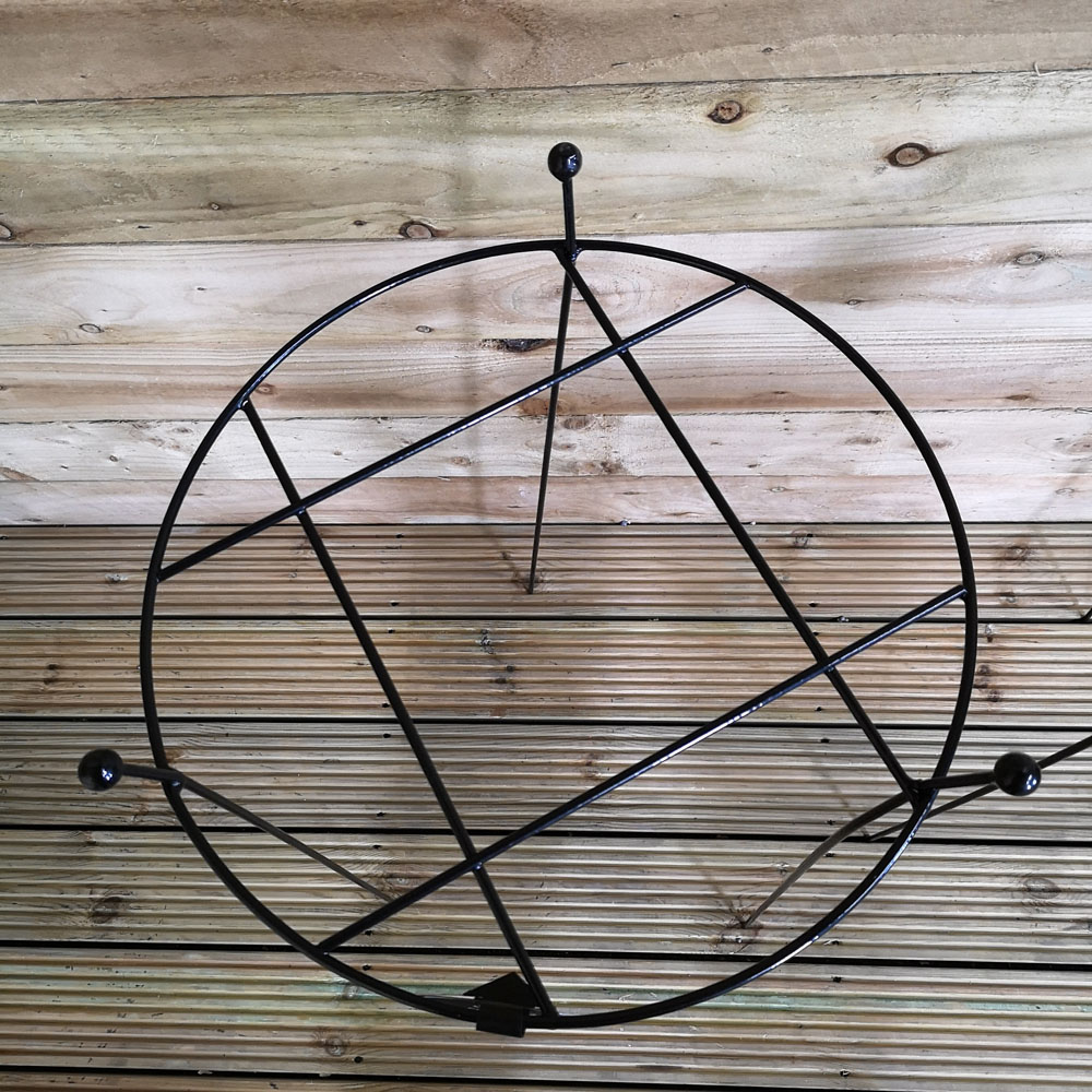 Samuel Alexander Tom Chambers Cottage Black Metal Herbaceous Garden Plant Support 80 x 45cm 2 Pack Image 3