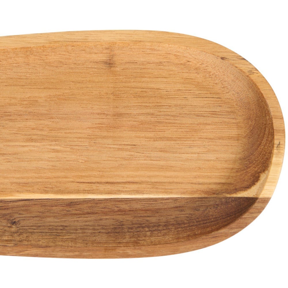 Acacia Wood Serving Platter Natural Long Image 4